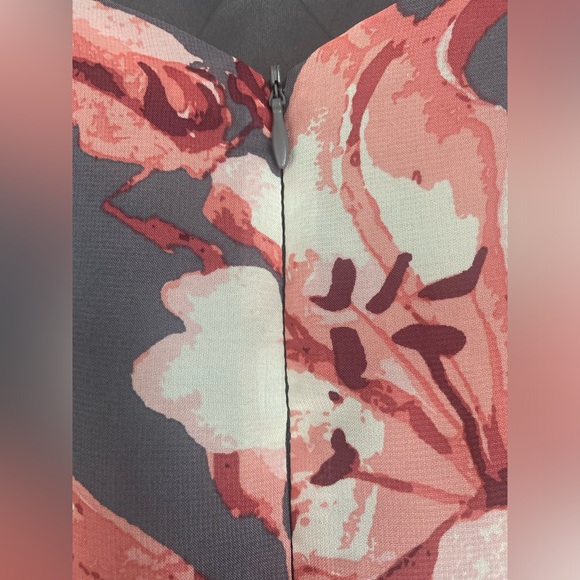 Lulu’s Kimi Dusty Purple Floral Chiffon Ruffled Maxi Dress S High Low New Straps - Picture 6 of 8